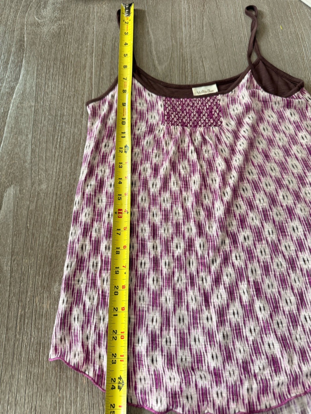 Matilda Jane Women’s Boho Tank Top Ikat Block Print Size S - Picture 5 of 5